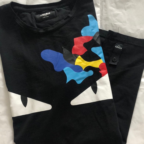 New FENDI monster eyes Tee shirt - Picture 2 of 9